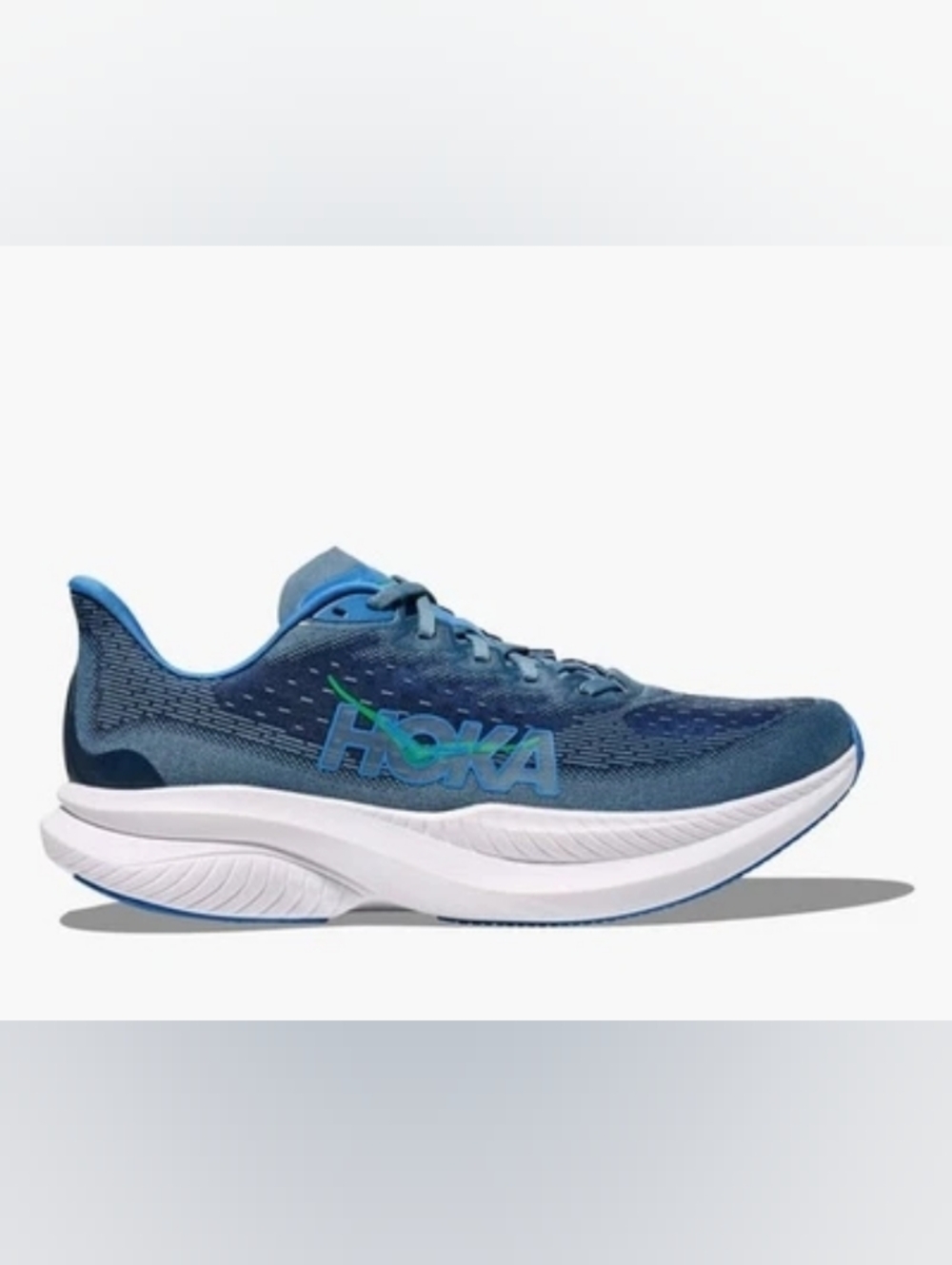 New Hoka One One Men’s Mach 6 Downpour Thunder Cloud Running Shoes Size